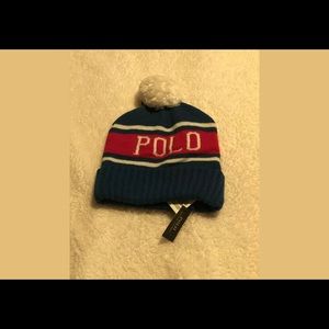 Mens Polo Ralph Lauren Royal Blue Beanie Hat